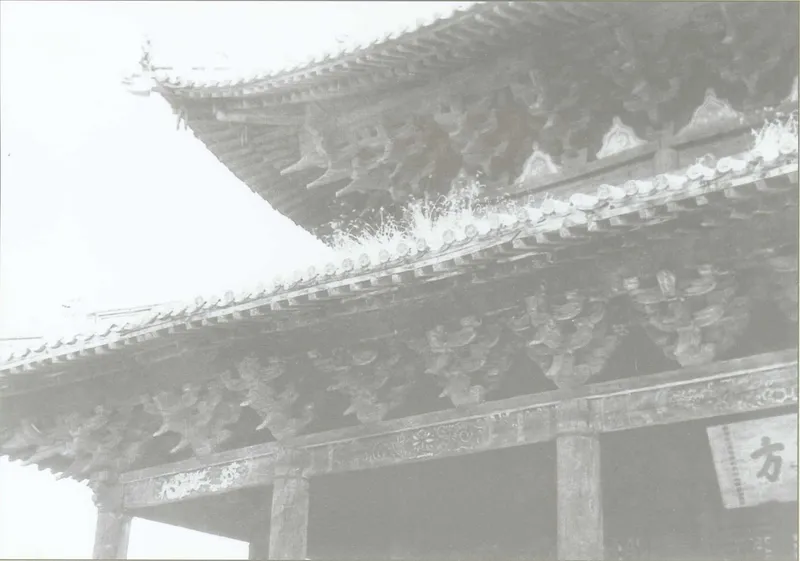 中国营造学社1932至1940年调查所摄曲阳北岳庙德宁殿斗栱旧影