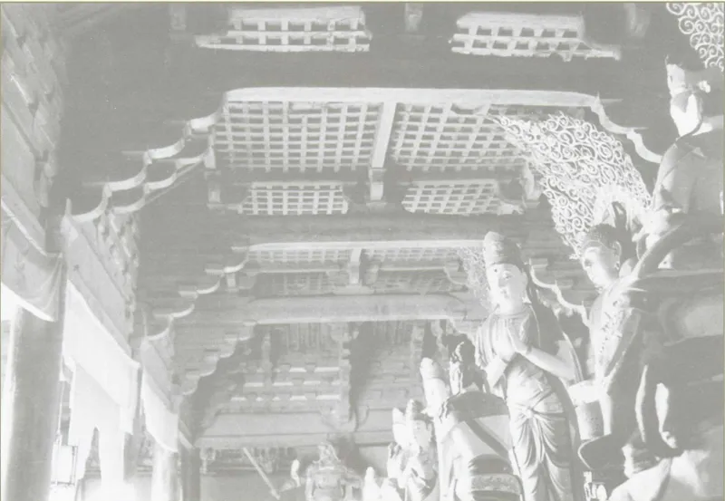 梁思成等摄《中国古建筑图典》整理本:佛光寺大殿斗拱及平闇