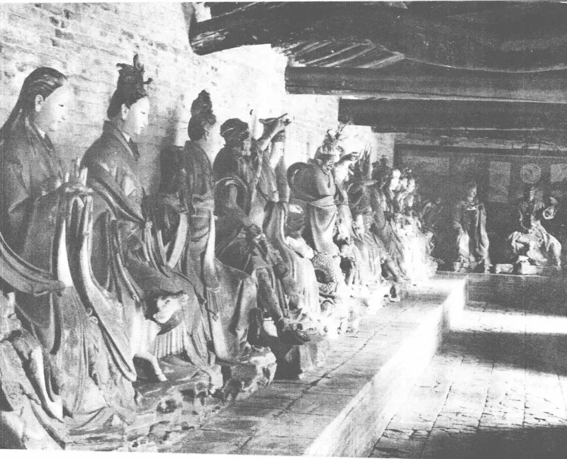 1962年府城玉皇庙西庑二十八宿塑像群