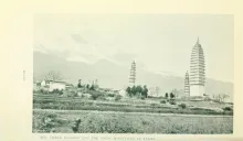 Les Trois Pagodes du Temple Chongsheng à Dali - geil william edgar 1904